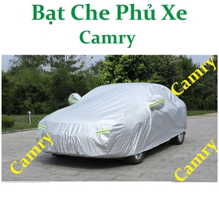 Bạt Phủ Xe Ô tô Tráng Nhôm Cách Nhiệt Chống Thấm 2 lớp Dành Cho Xe ô tô 5 chỗ Camry (Màu Bạc)