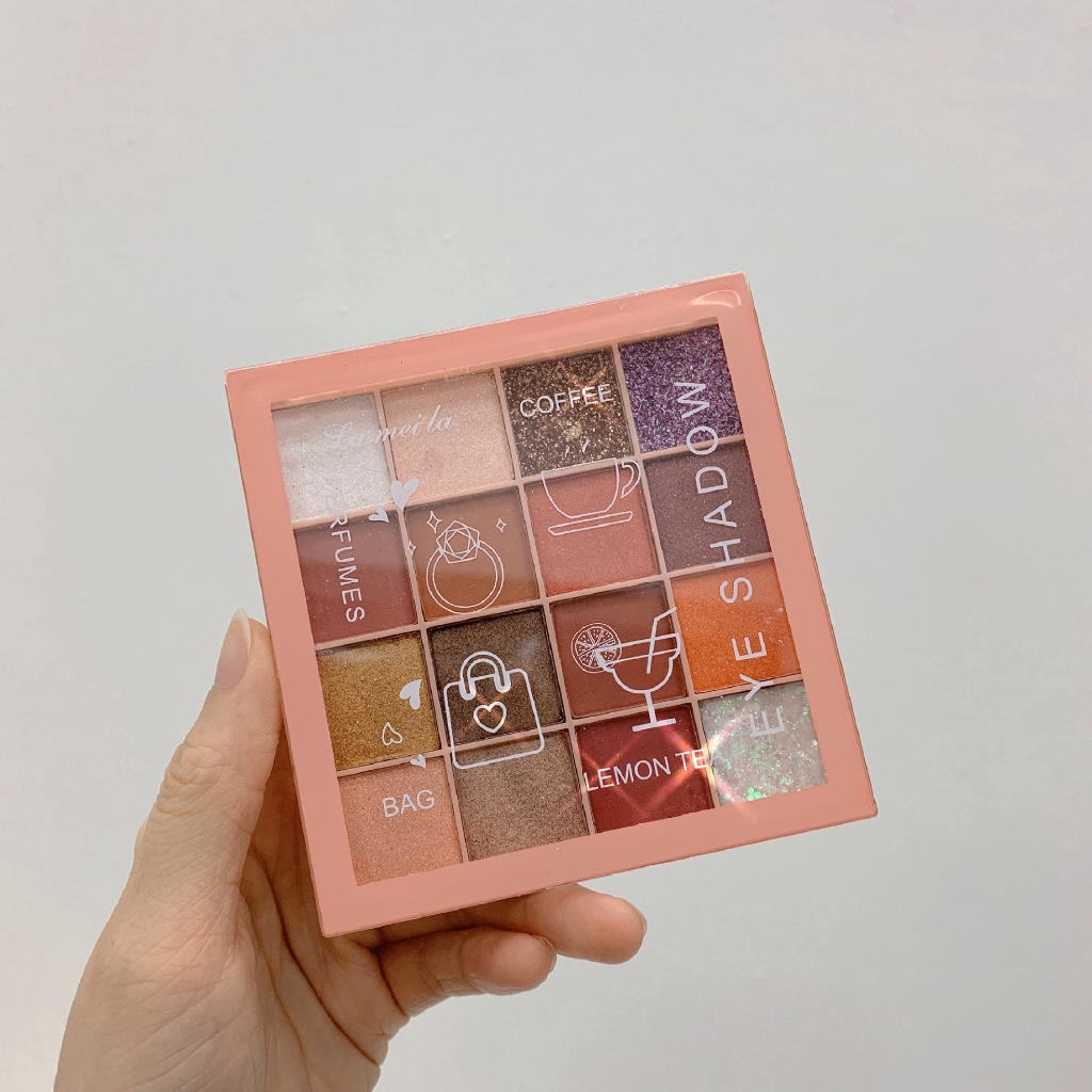 Bảng Phấn Mắt 16 Màu Chống Thấm Nước Và Lâu Trôi Cao Cấp