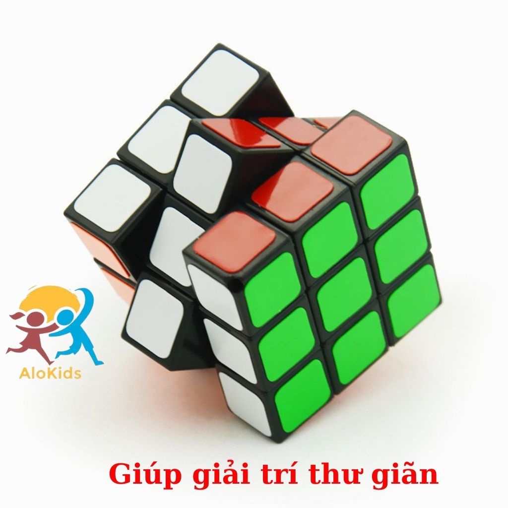 Rubik 3x3 Alokidstb, Rubic Khối Lập Phương Xoay Nhanh Mượt Trơn, Lõi Cứng Cáp, Bền, Đồ Chơi Trí Tuệ Cho Bé