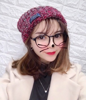 Mũ len quả bông