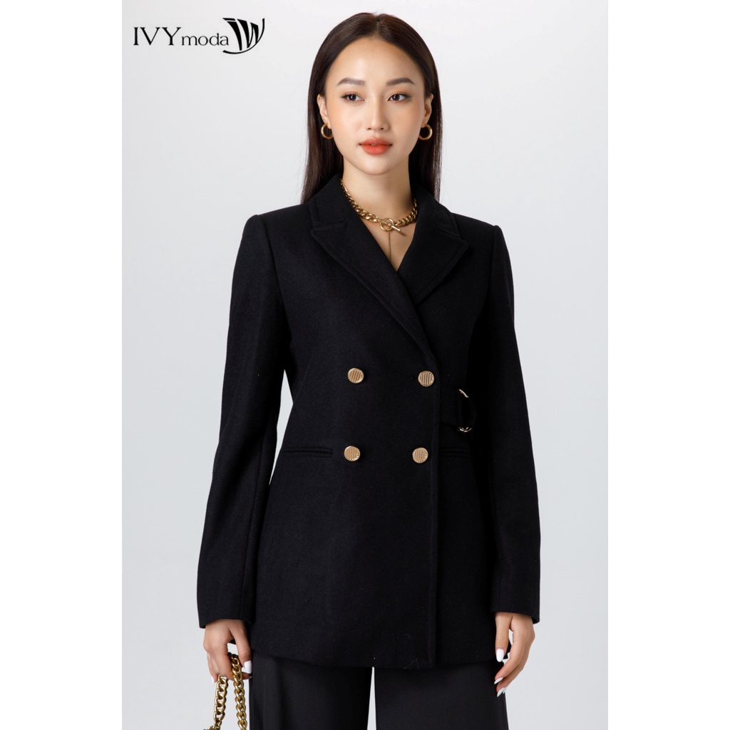 [Mã WABR0101 giảm 10% đơn 99K] Áo khoác dạ nữ dáng vest IVY moda MS 70M7013 | BigBuy360 - bigbuy360.vn