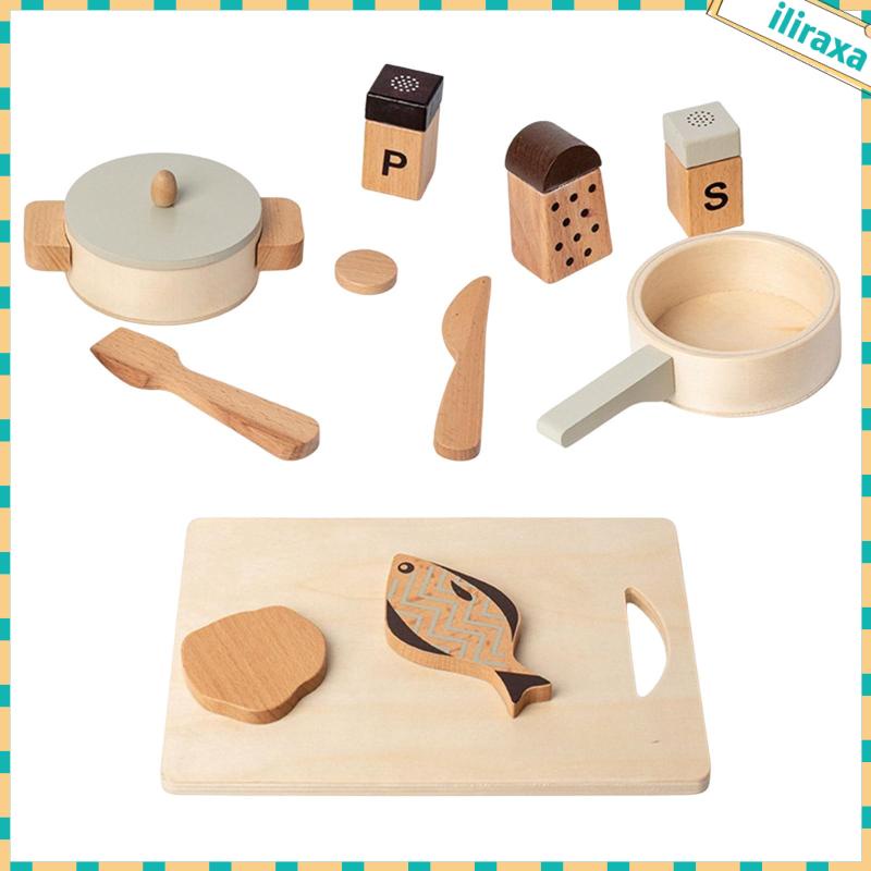 Bộ Đồ Chơi Nhà Bếp Mini Bằng Gỗ Dành Cho Bé