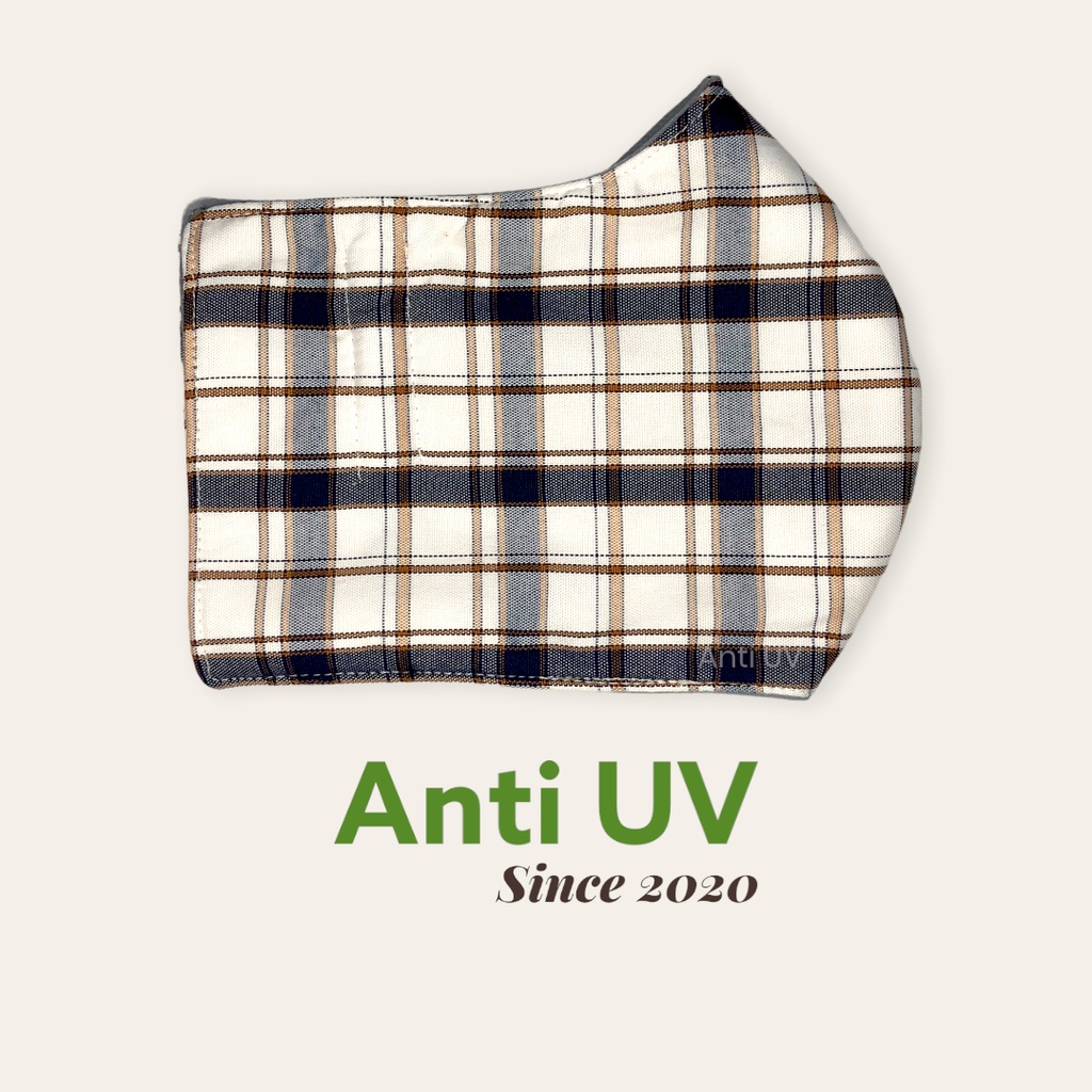 Khẩu trang vải 3 lớp Cao Cấp che tai Nam Nữ thoáng khí tròn đen - Khẩu trang thời trang - Anti UV