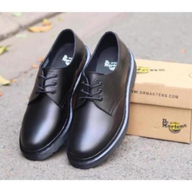 [Sale 3/3]Giày Da Bò 1461 2020 Full Black .Giày Dr.Martens Thailand Chính Hãng(1461.F.Black) -pi9 *