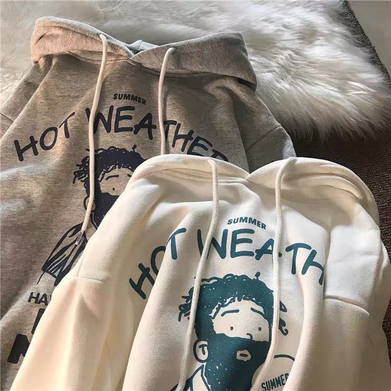 Áo Hoodie Dáng Rộng Bằng Vải Nhung Thời Trang Hong Kong Cổ Điển Dành Cho Nam Nữ