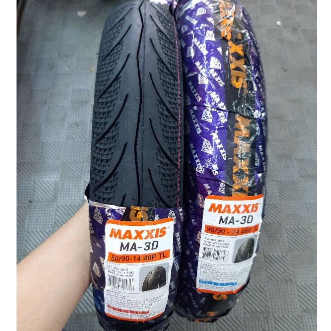 [ Vỏ tay ga ] Vỏ Maxxis gai kim cương 3D 80/90-14 + 90/90-14