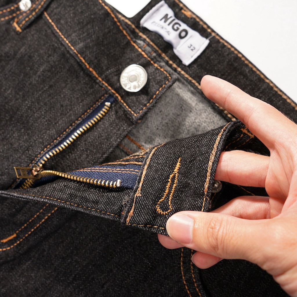 Quần Jean nam xám trơn skinny QJ88 Nigo ống ôm co giãn cao cấp