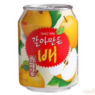 Lốc 12 lon Nước soda thạch dừa Haitai vị Lê 238ml