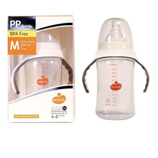 Bình sữa wesser Nano Silver 260ml cổ rộng