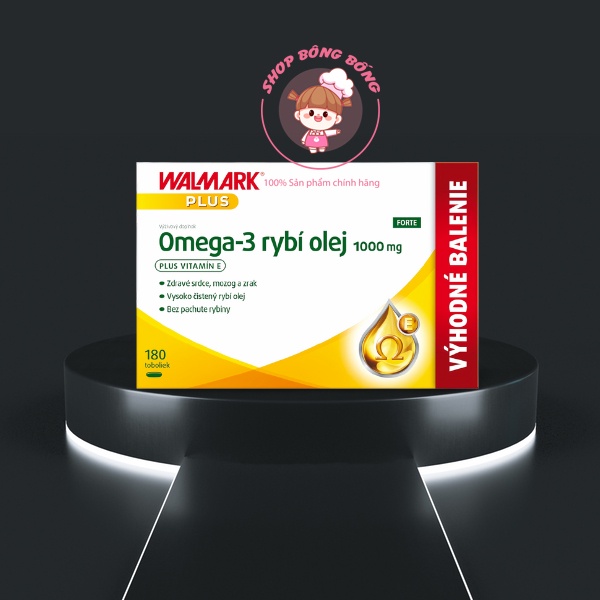 Dầu cá Omega-3 walmark 1000mg của Séc, 180 viên