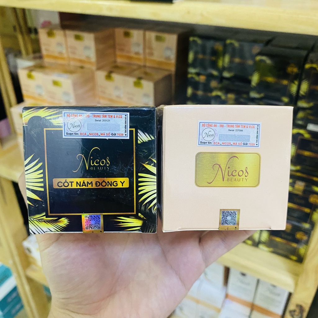 Combo kem face cốt nám cốt nâng cơ Đông Y Nicos Beauty chính hãng