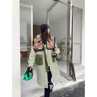 Iris boutique ic213684 22/ss roots long coat áo khoác nữ