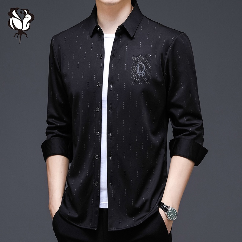 Áo Sơ Mi Tay Dài Kẻ Sọc Caro 3 Màu Sắc Phong Cách Hàn Quốc Cho Nam