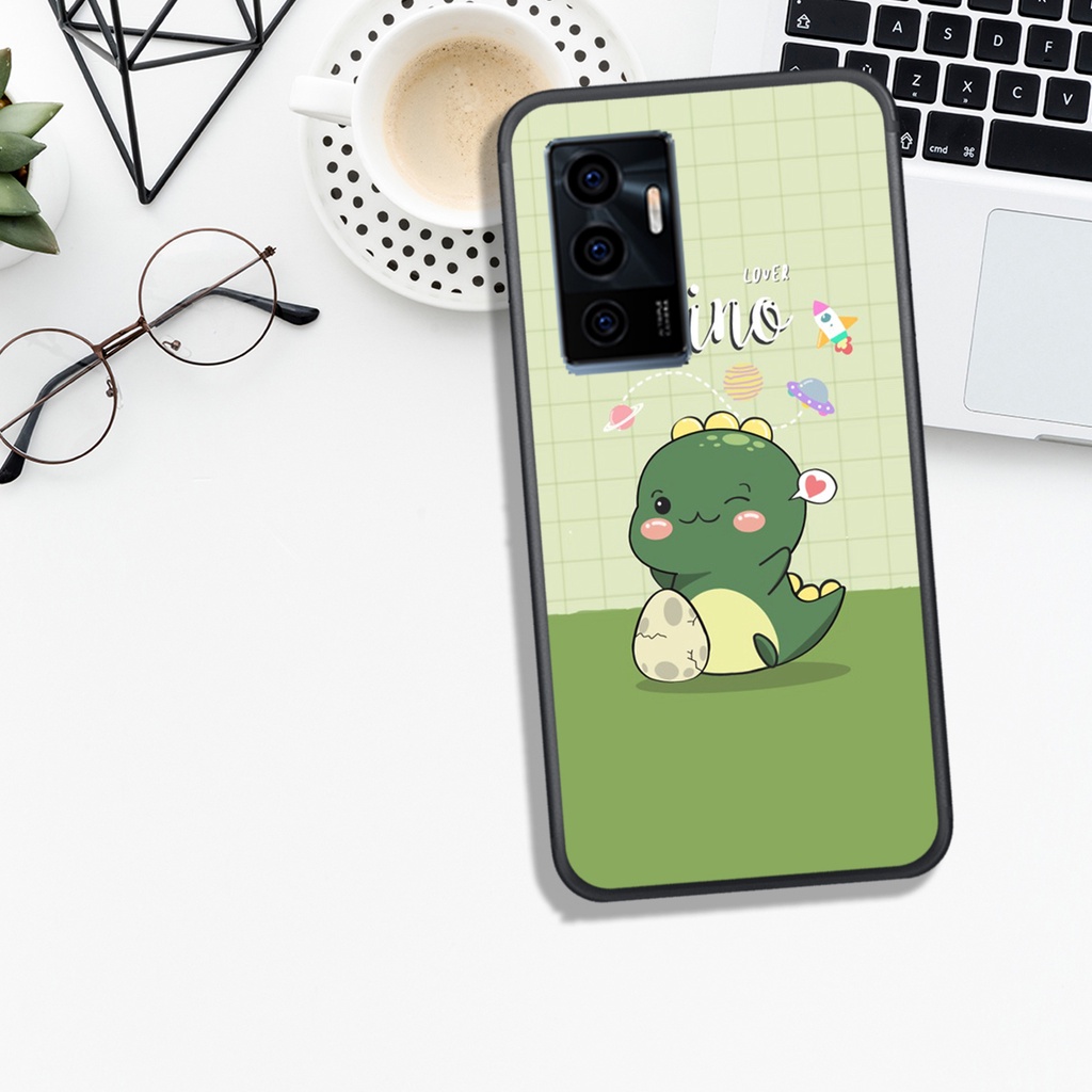 [HOT]ỐP VIVO Y21 - Y21S - Y33S - Y15S - Y30 - Y50 , IN HÌNH KHỦNG LONG CHIBI SIÊU DỄ THƯƠNG.