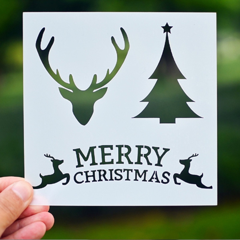 Bộ 6 Khuôn Trang Trí Bánh Kem Họa Tiết Giáng Sinh Bắt Mắt