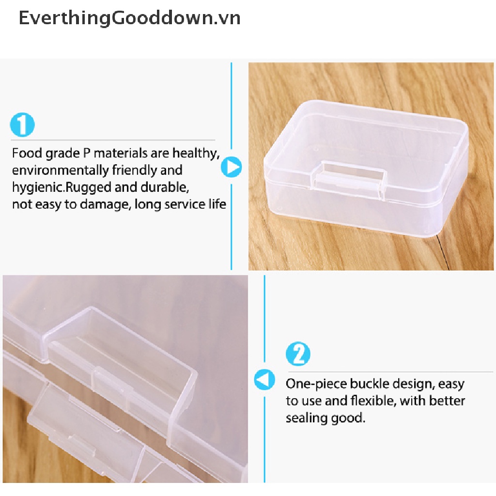 Hộp nhựa pp mini trong suốt có nắp đậy tiện dụng