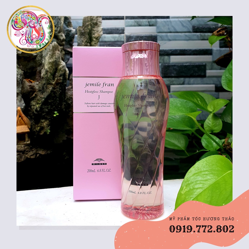 DẦU GỘI XẢ MILBON JEMILE FRAN  DÀNH CHO TÓC SỢI TO 200ML/180ML