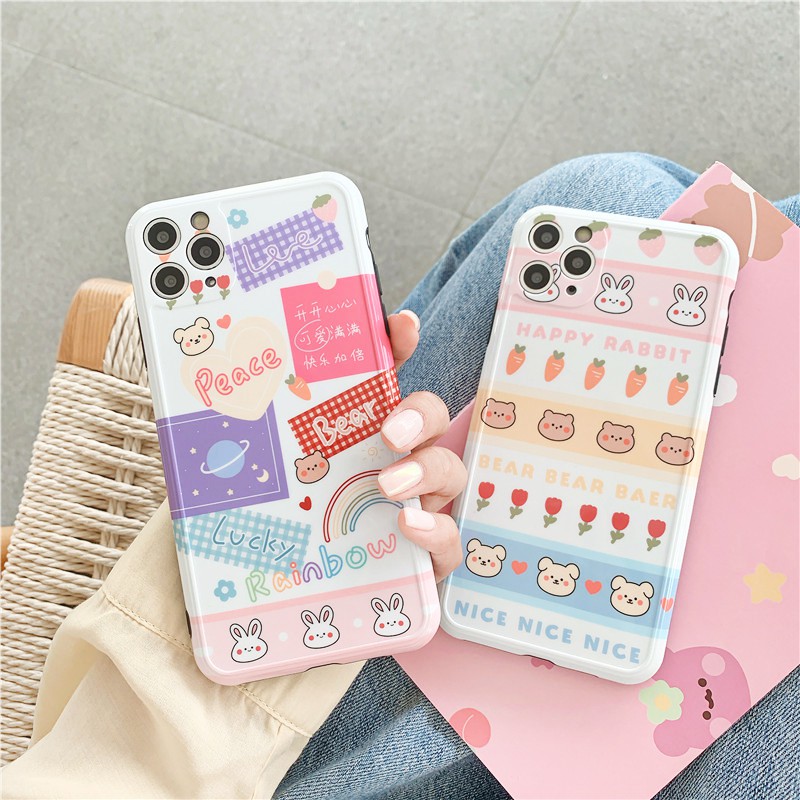 Ốp lưng iphone Peace Rainbow IMD dày dặn viển nổi 5/5s/6/6plus/6s/6splus/7/7plus/8/8plus/x/xs/11/12/pro/max/plus/promax | BigBuy360 - bigbuy360.vn