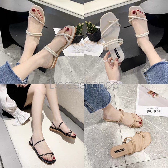 Sandal bệt xỏ ngón  đi được 2 kiểu