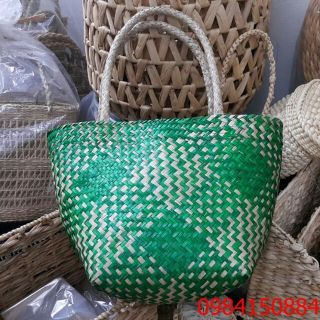 Bị cói, giỏ cói nhiều màu