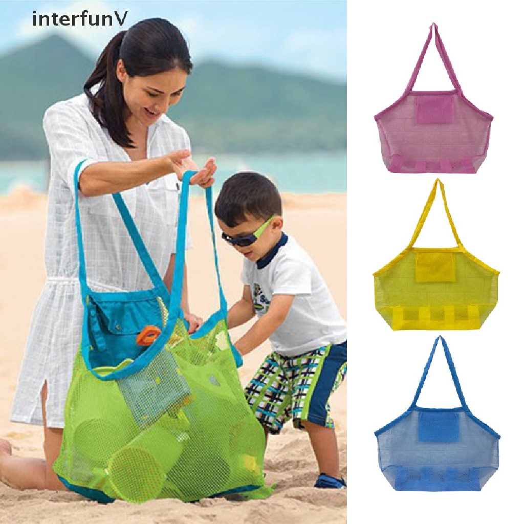 [InterfunV] Túi Lưới Đựng Quần Áo Trẻ Em Đi Biển Ngoài Trời Gấp Gọn Được [Mới]