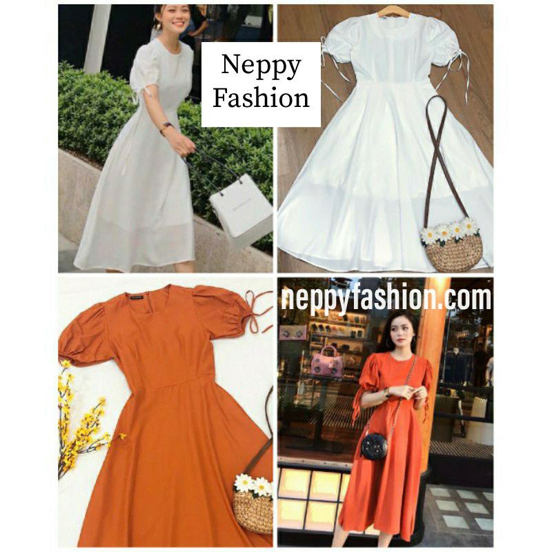 Váy Đầm Maxi trắng form dài v3 Neppy Fashion