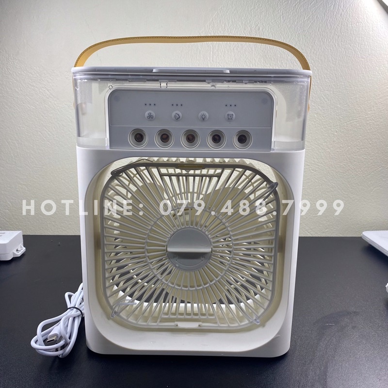 Quạt Điều Hòa Hơi Nước mini để bàn làm việc có chế độ phun sương