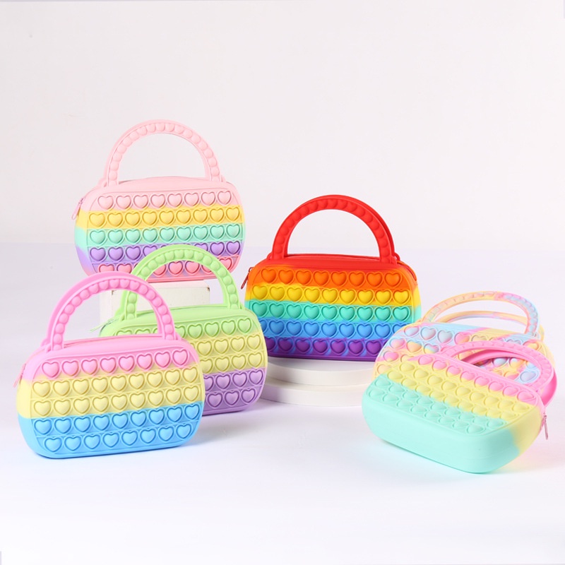 Đồ Chơi Bóp Giảm Căng Thẳng Hình Dạng Túi Đeo Chéo Bằng Silicone