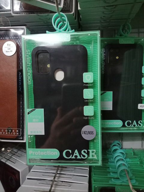 Ốp lưng Ou Case cho samsung M21/M30S silicon dẻo màu (đen)