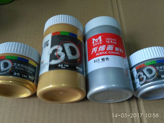 Màu vẽ Acrylic 3D Chinjoo 100ml