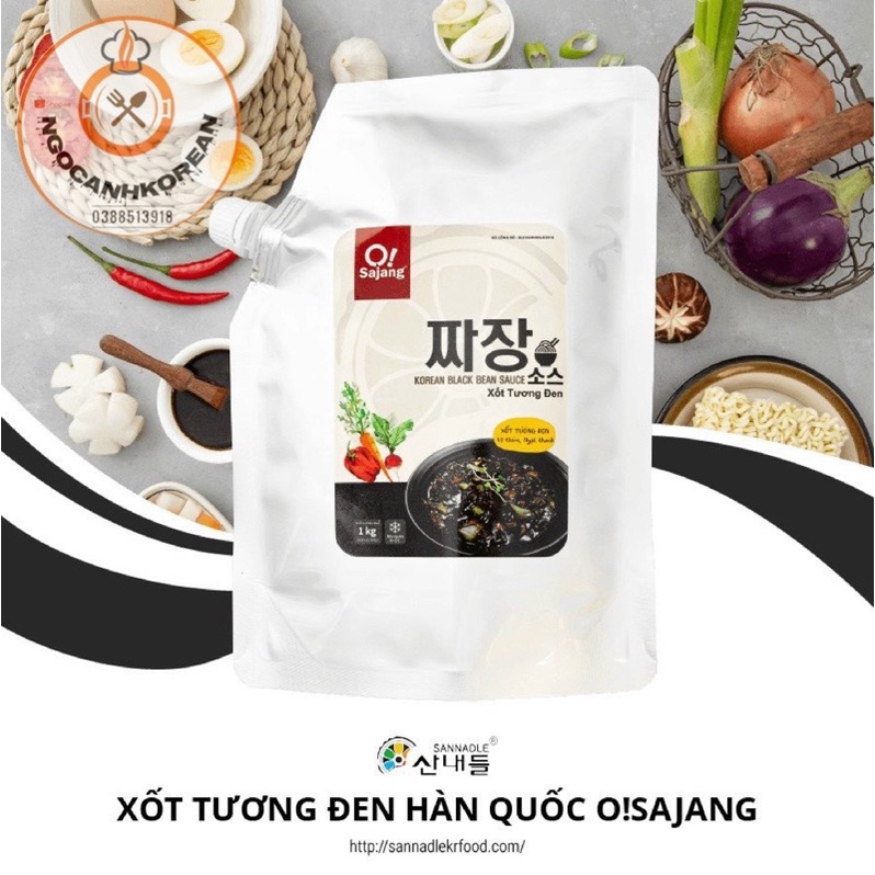 &lt;HOT&gt; Sốt tương đen 1kg Hàn Quốc O!sajang