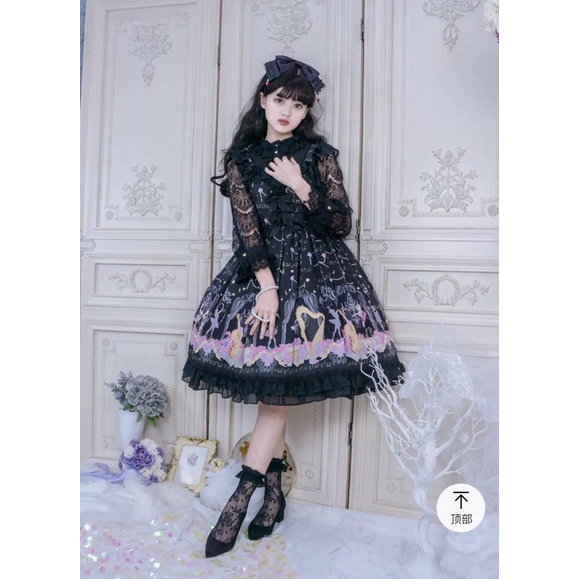 Váy đầm lolita đen hàng brand chính hãng
