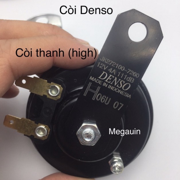 Còi đĩa Denso 12V lắp xe máy