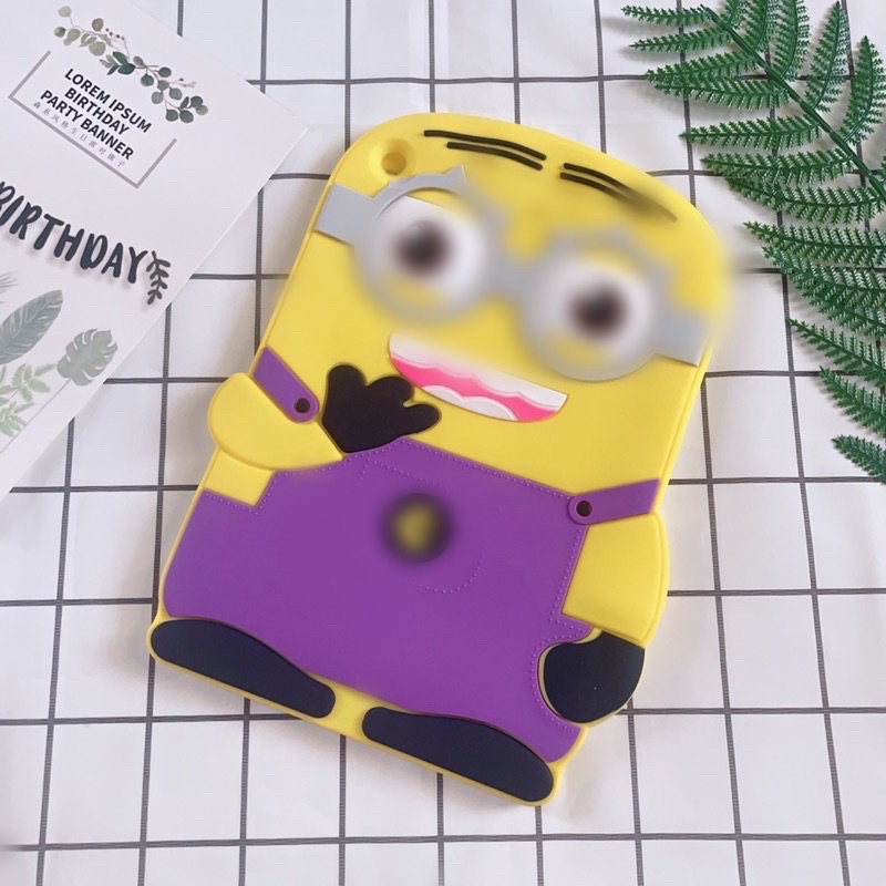 Vỏ Ốp iPad 5 Silicon Dẻo Hình Minion Ngộ Nghĩnh Hài Hước
