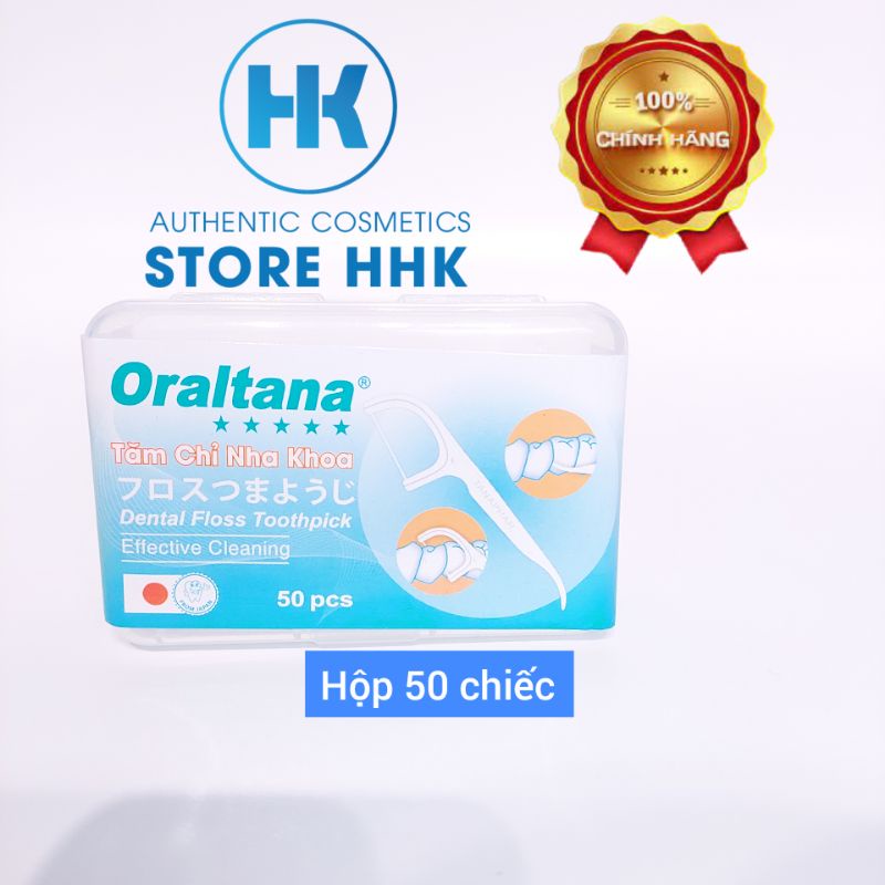 Tăm chỉ nha khoa Oraltana - 50 cái/hộp (Chính Hãng)