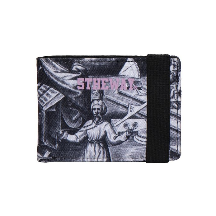 5THEWAY® /painting/ BI-FOLD WALLET™ in BLACK aka Ví Gập Đen