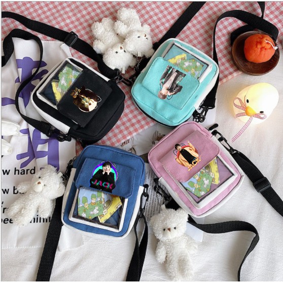 túi trong suốt jack TCVII12 ita bag túi đeo chéo j97 cute vintage dễ thương hot trend thần tượng hoạt hình idol