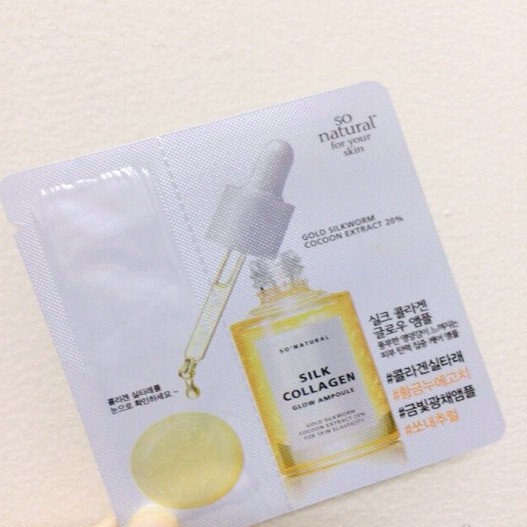 Serum dưỡng da Silk Collagen Glow Ampoule căng bóng So Natural 2,5ml/gói | BigBuy360 - bigbuy360.vn