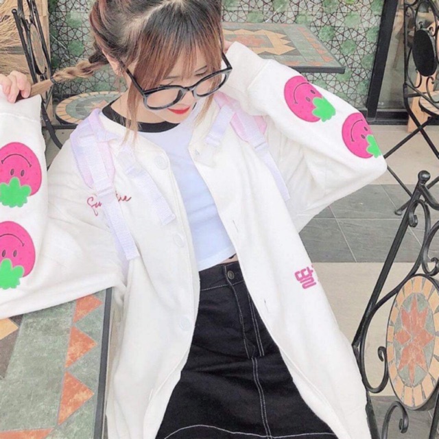 [Mã WASTUP5 giảm 10% tối đa 20K đơn 99K] Áo bomber dâu Tây | BigBuy360 - bigbuy360.vn