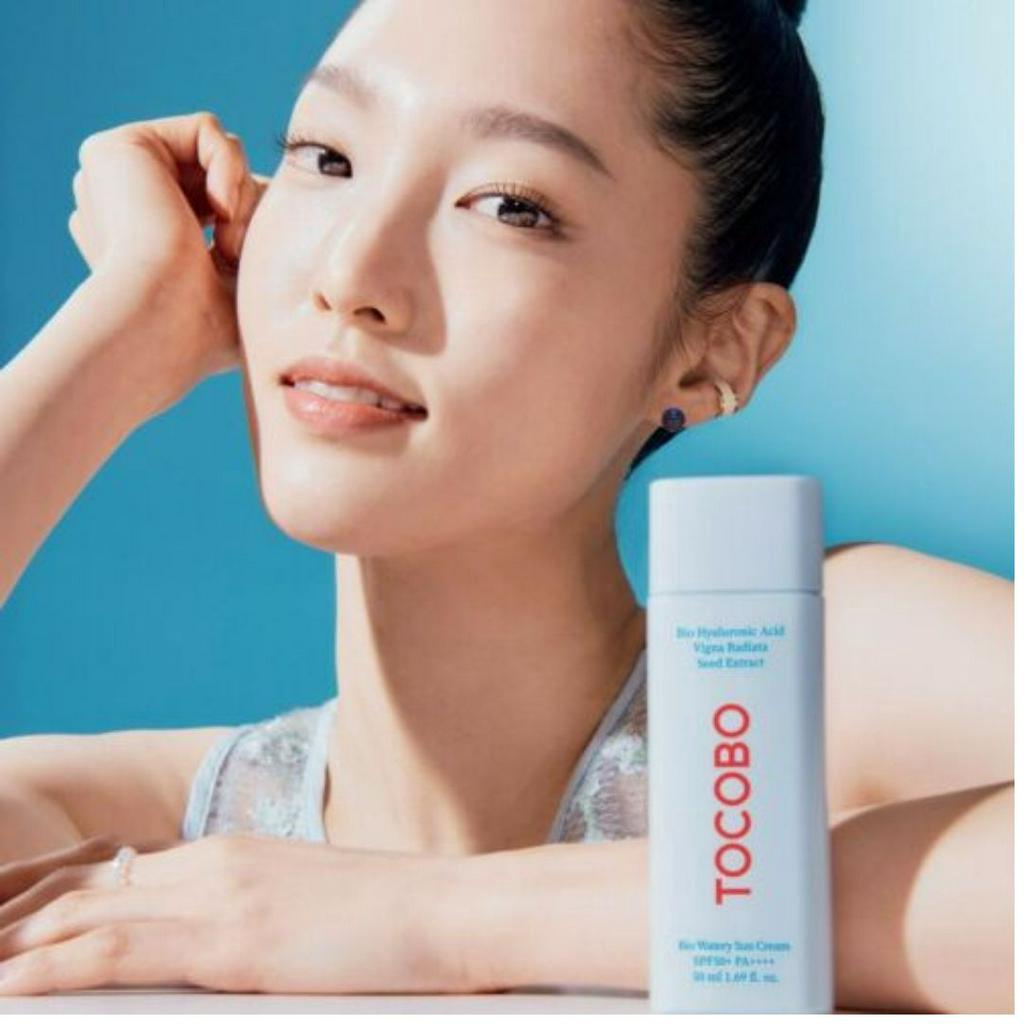 Kem chống nắng  Thuần Chay TOCOBO Bio Watery Sun Cream SPF50+ PA++++ 50ml
