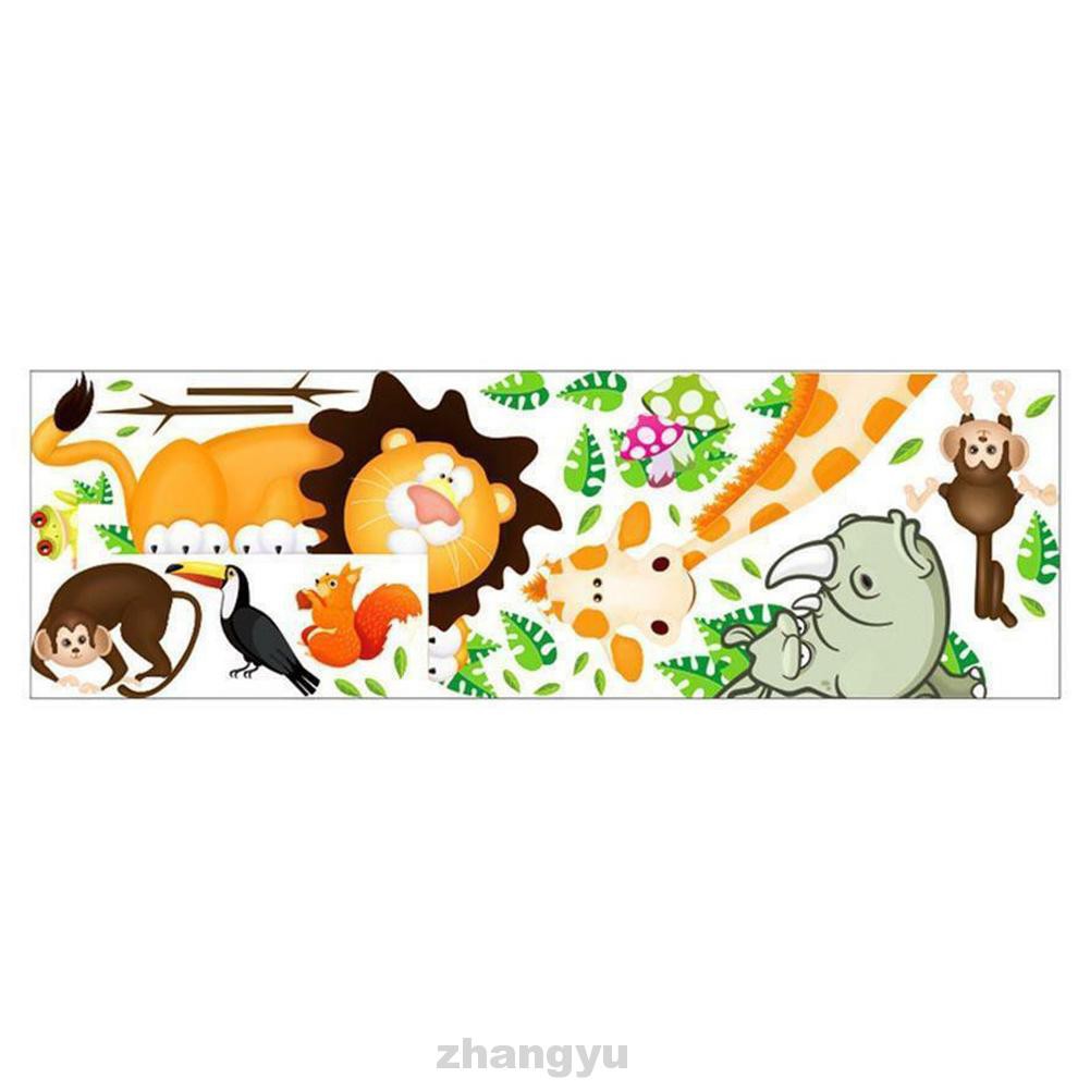 Sticker Dán Tường Chống Thấm Nước Họa Tiết Hình Con Khỉ Đáng Yêu Dùng Trong Trang Trí Phòng Cho Trẻ Nhỏ