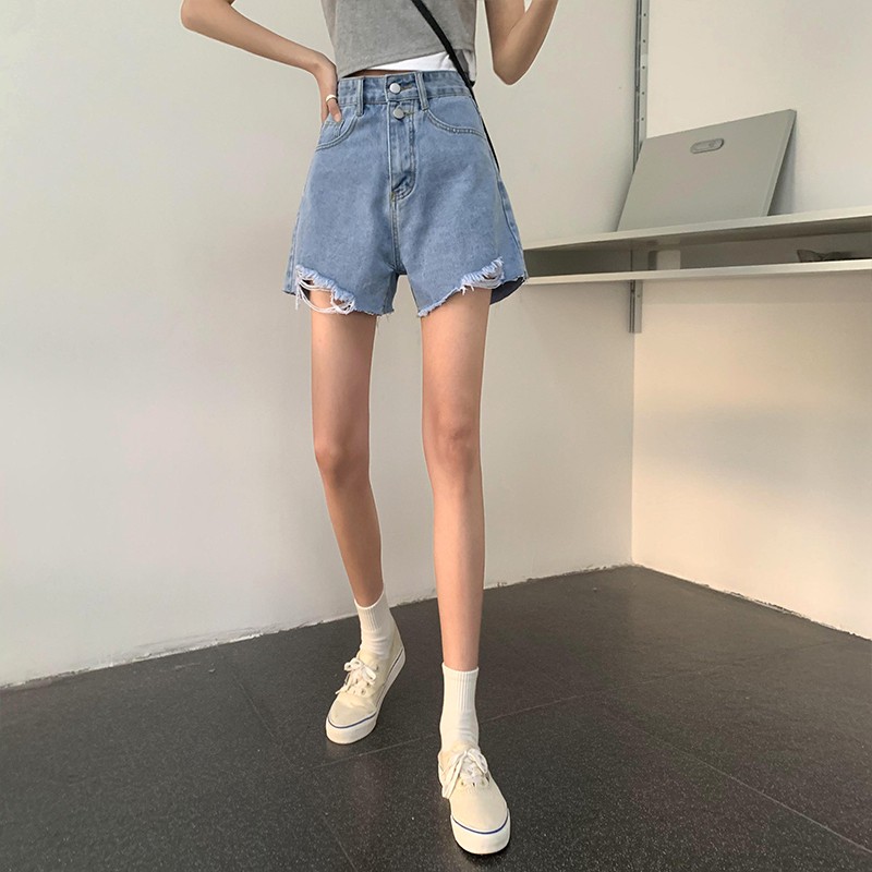 Quần Short Cotton Lưng Thun Co Dãn Cho Nữ