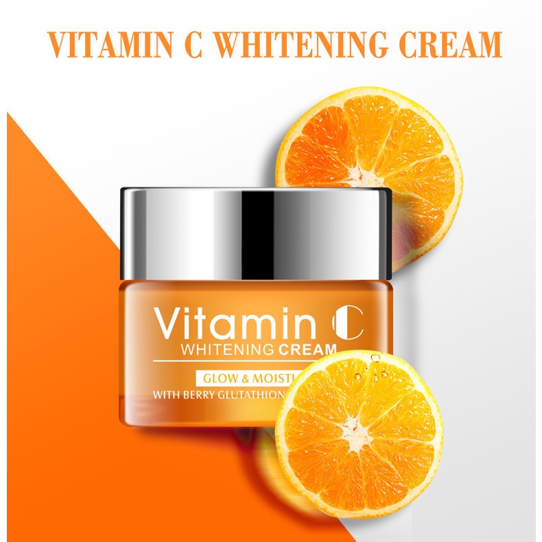 Kem Dưỡng Trắng Da Disaar 50ml Dưỡng Chất Vitamin C &amp; Hyaluronic Acid - Dưỡng ẩm, giảm thâm nám sẹo mụn, giúp da căng mư