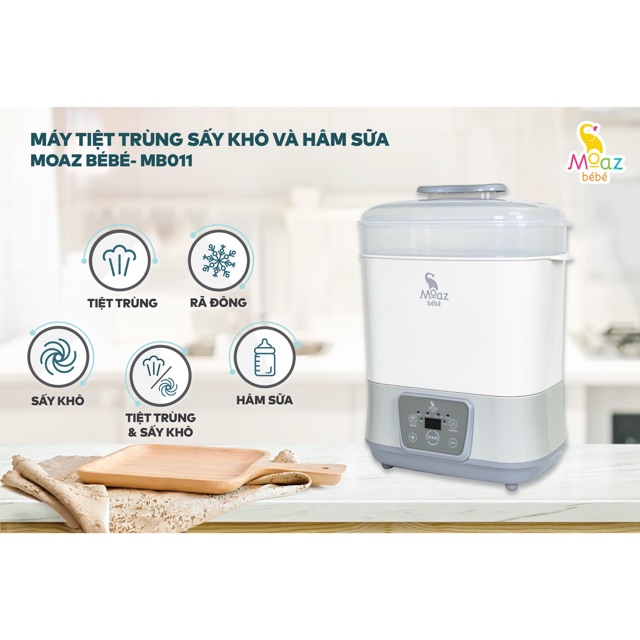 Máy tiệt trùng và sấy khô MB011 Moaz BéBé