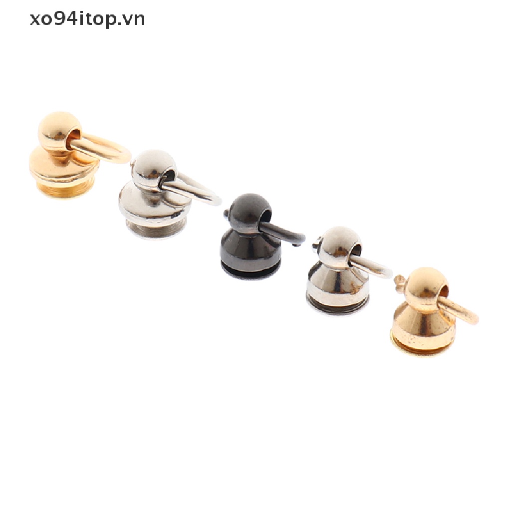 Xoitop Set 10 Phụ Kiện Đinh Tán Kim Loại Dạng Xoay Cho Túi Xách