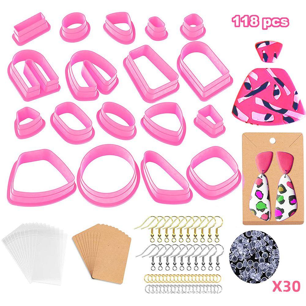 Bộ 118 Khuôn Cắt Tạo Hình Bông Tai Bằng Đất Sét Polymer MIHAN1