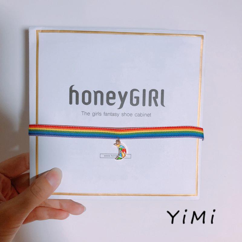 【Siêu rẻ】Thời trang Hàn Quốc Vòng tay cầu vồng mới