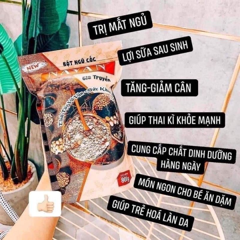 Bột Ngũ Cốc NaVan lợi sữa cho Mẹ sau sinh 7 vị gia truyền / bổ sung dinh dưỡng / ăn dặm cho bé  800gr