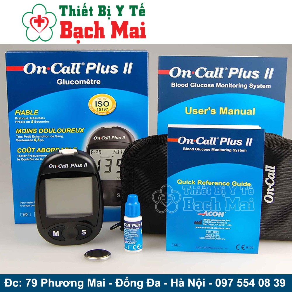 Máy Đo Đường Huyết On Call Plus Mỹ + [Tặng Hộp Que Thử 25 Test]