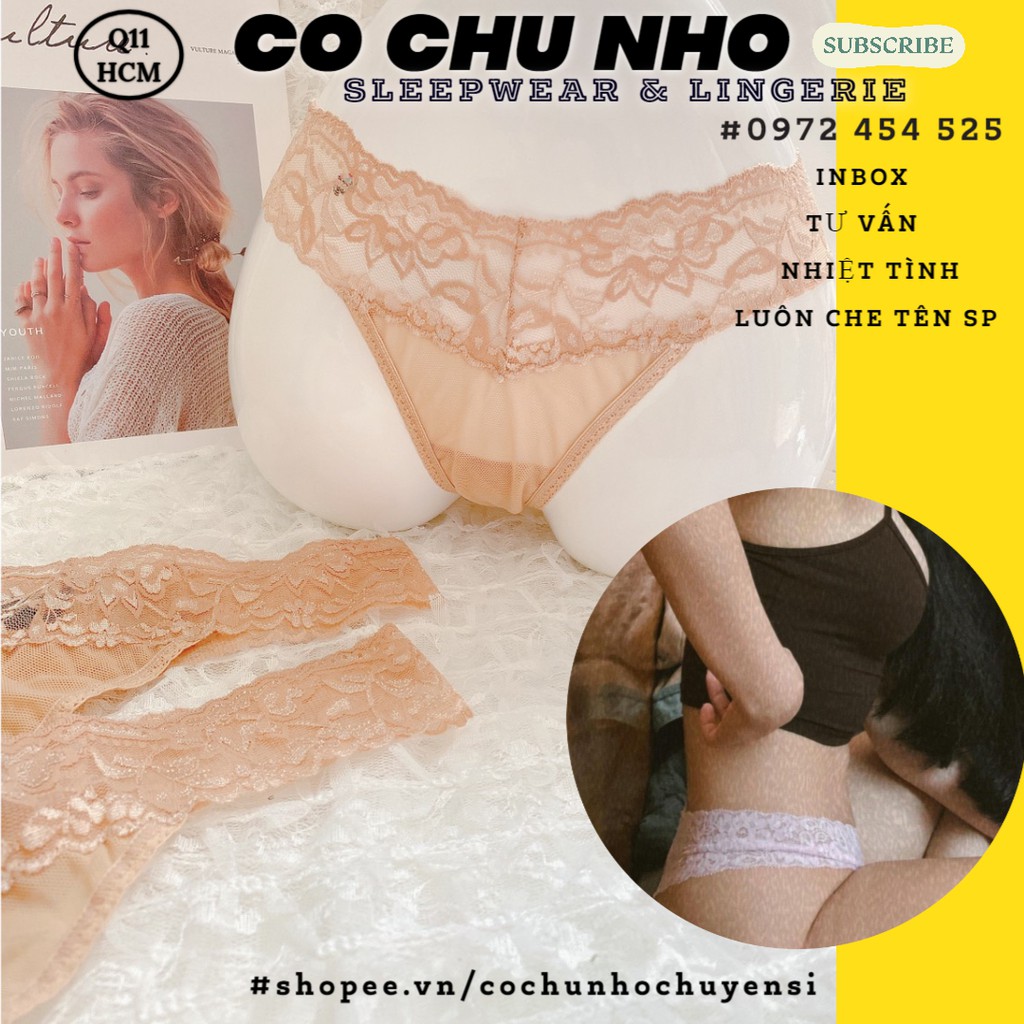 CK40Quần chip lọt khe - Quần Lót Ren (&lt;57kg) - cochunhoquan11